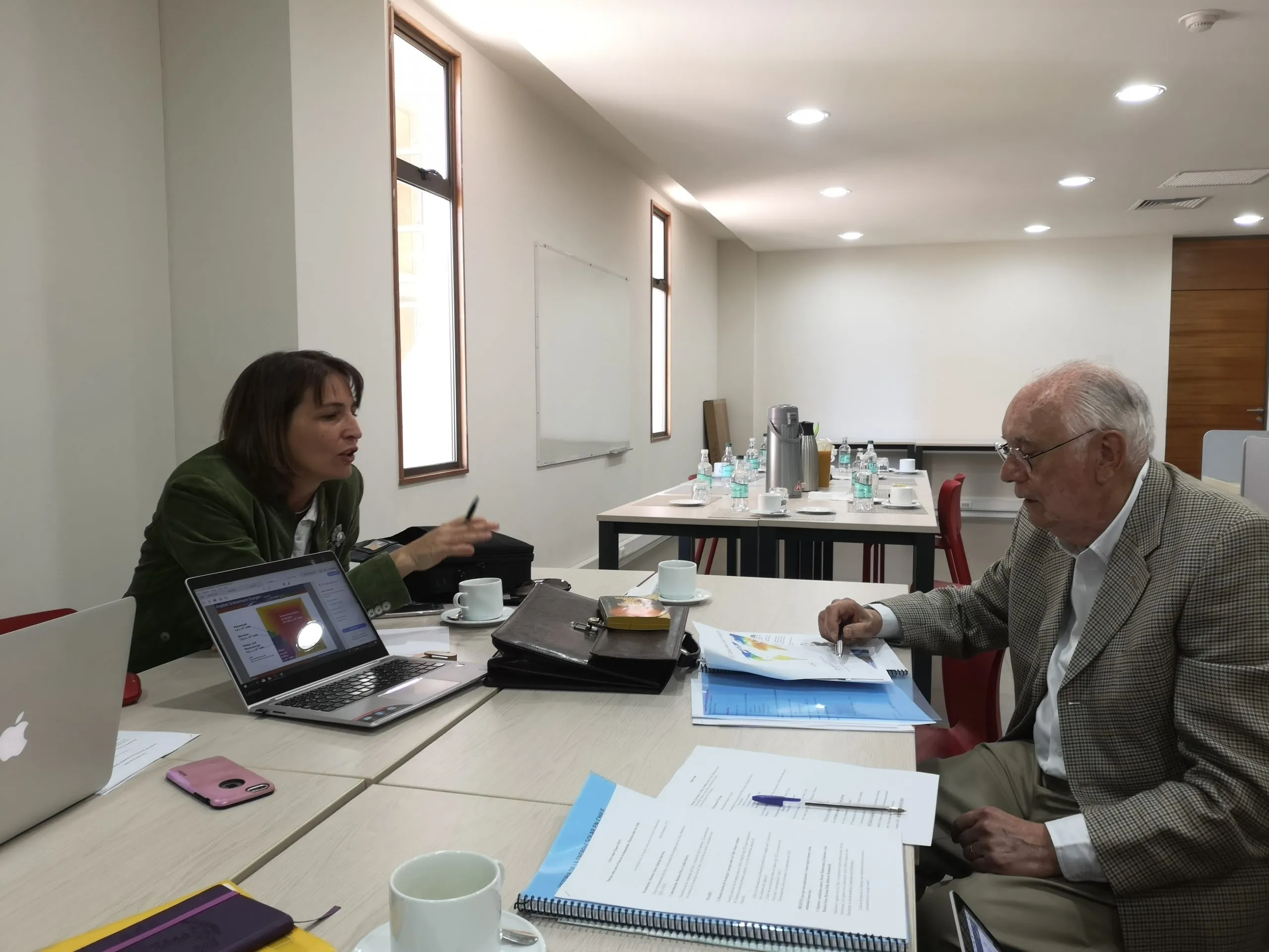 Segundo taller de trabajo, discusión entre coautores